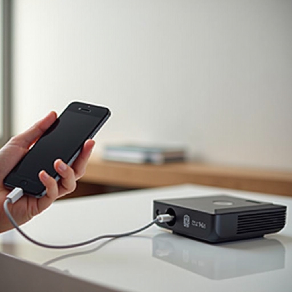 how to use a smartphone projector