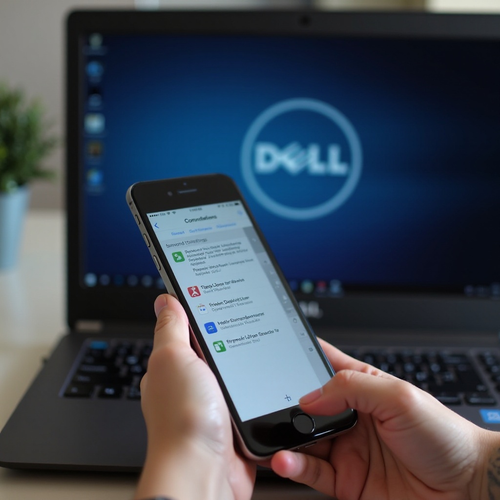 get into dell bios without keyboard using phone